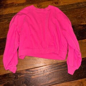 Old navy pink cropped crewneck